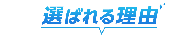 選ばれる理由